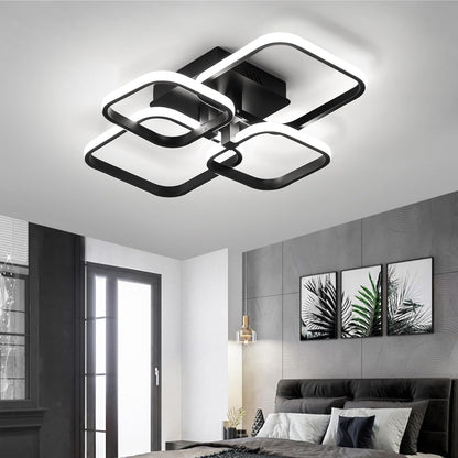 Modern 4-Squares LED Ceiling Light