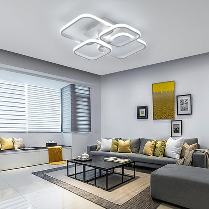 Modern 4-Squares LED Ceiling Light