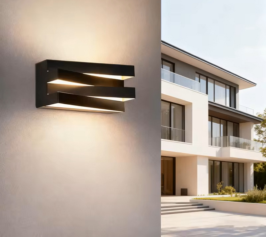 Layered Outdoor Wall Light